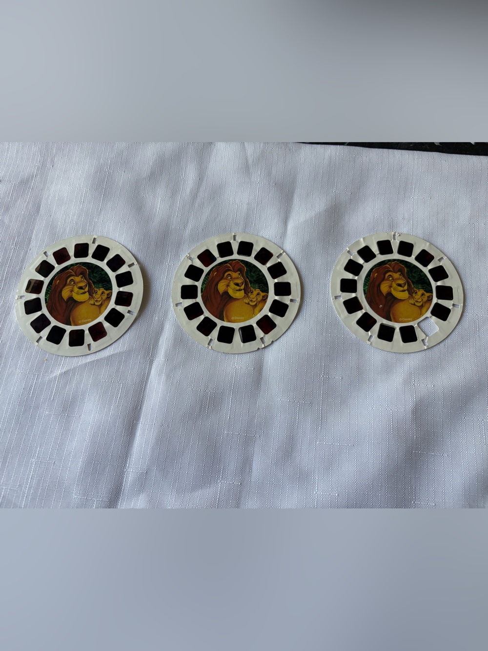 Lion king Vintage View-Master Reels. One picture is missing as shown
